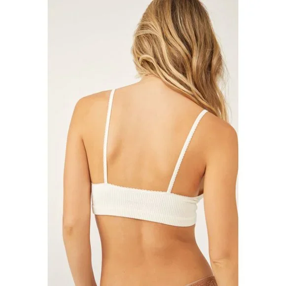 🎉LAST CHANCE🎉 FREE PEOPLE Feels Right Bralette / Ivory - Picture 4 of 8
